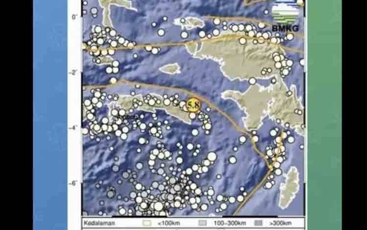 Gempa Magnitudo 5,8 Guncang Seram Bagian Timur, Maluku