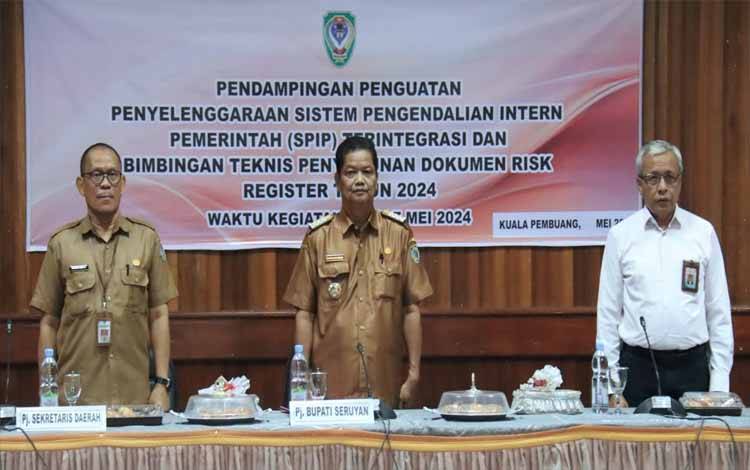 Pj Bupati Seruyan Buka Pendampingan Penguatan Penyelenggaraan SPIP Terintegrasi