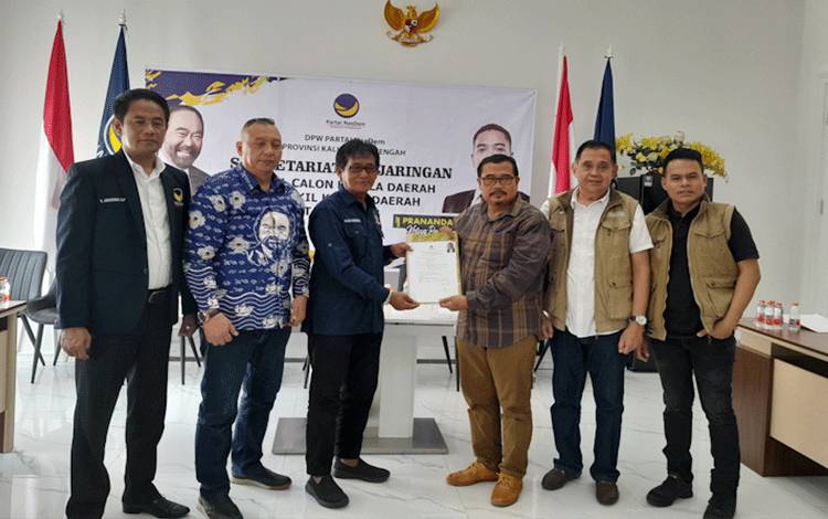 Willy Midel Yoseph Hanya Diwakili Timnya saat Daftar Bakal Calon Gubernur Kalteng di NasDem