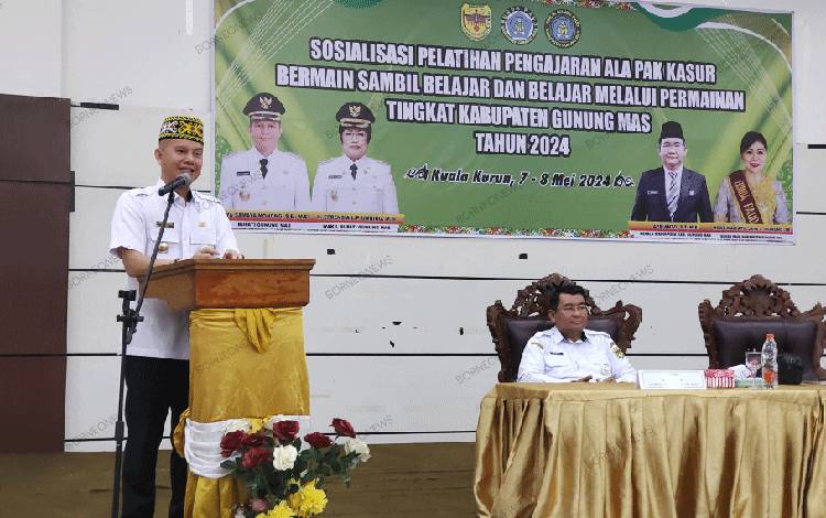 Tanggapan Bupati Gunung Mas Soal Kegiatan Sosialisasi Pelatihan Pengajaran Ala Pak Kasur
