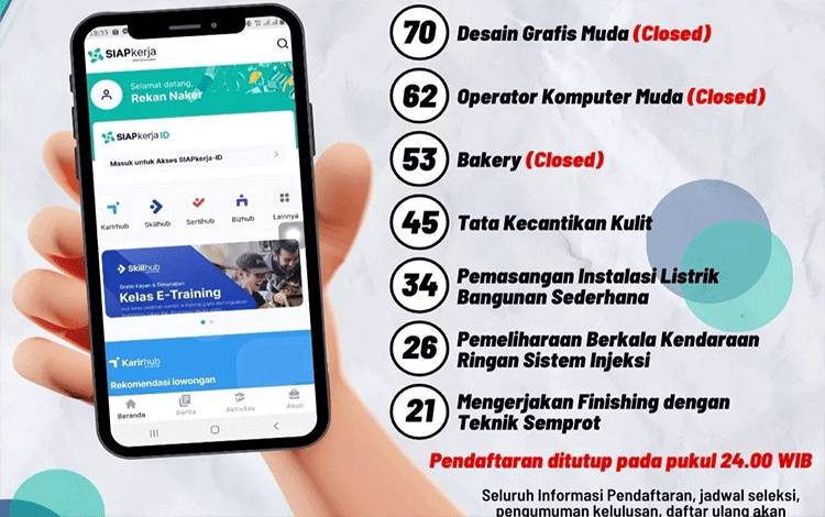 311 Masyarakat Mendaftar Pelatihan Berbasis Kompetensi