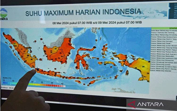 BMKG: Waspada Hujan Sedang-Lebat pada Selasa di Termasuk di Kalteng