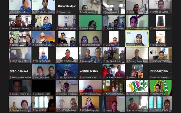 Tangkapan layar sosialisasi penggunaan Aplikasi Presensi Online, Jumat, 17 Mei 2024.