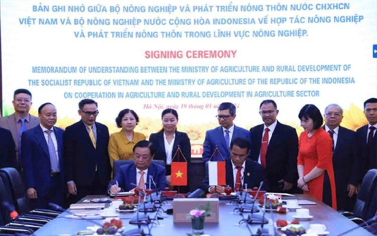 Mentan RI dan Vietnam Sepakat Kerja Sama Teknologi Lahan Rawa
