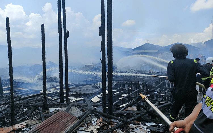 Sempat Terdengar Suara Ledakan pada Kebakaran di Flamboyan Bawah Palangka Raya