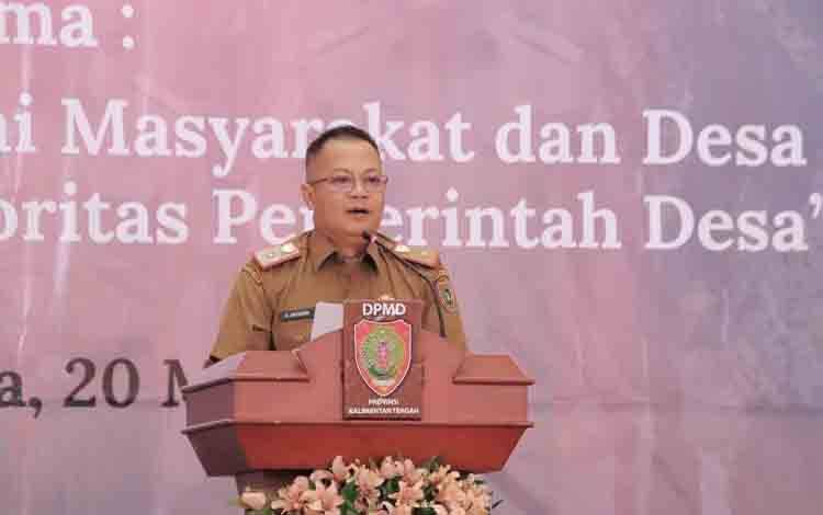 DPMD Kalteng Bangun Komitmen Kades Tingkatkan Ekonomi Desa
