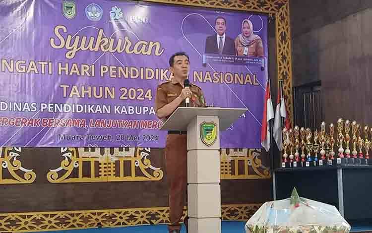 Begini Kata Kadis Pendidikan pada Syukuran Puncak Hardiknas Tahun 2024