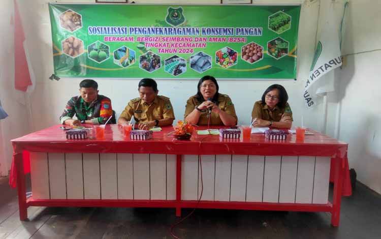 Tingkatkan Kualitas Konsumsi Pangan Masyarakat, DKPP Kapuas Sosialisasi ke Kecamatan