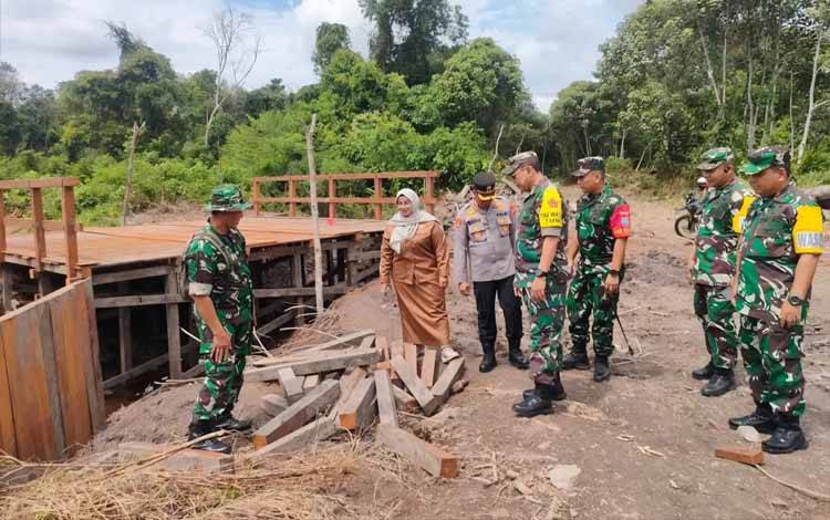 Wabup Kotim Tinjau Lokasi TMMD ke 120