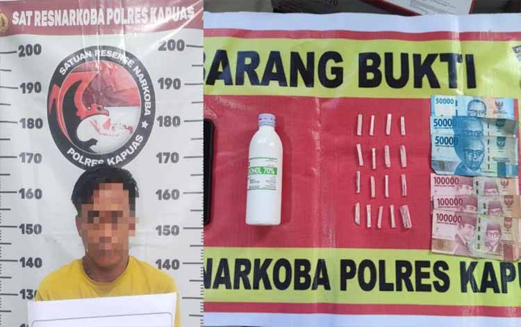 Miliki Belasan Paket Sabu Siap Edar, Pria Ini Ditangkap Satresnarkoba Polres Kapuas