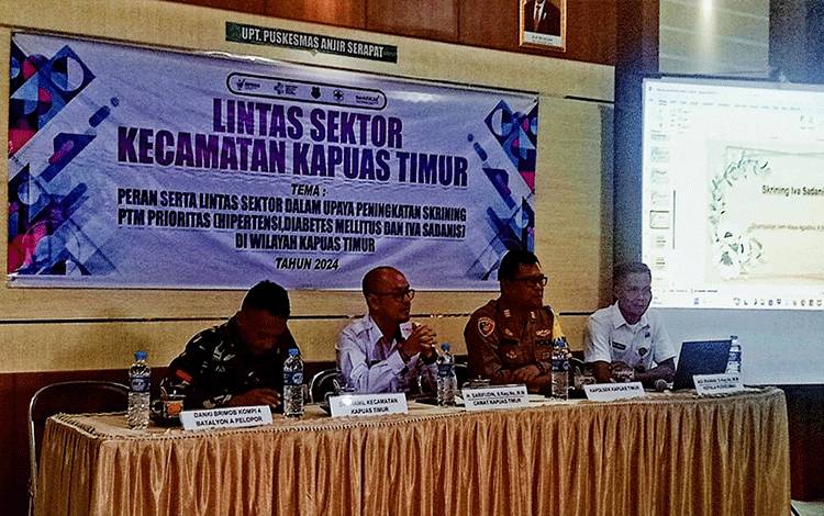 Lintas Sektor Kecamatan Kapuas Timur Diharapkan Tingkatan Skrining PTM Prioritas