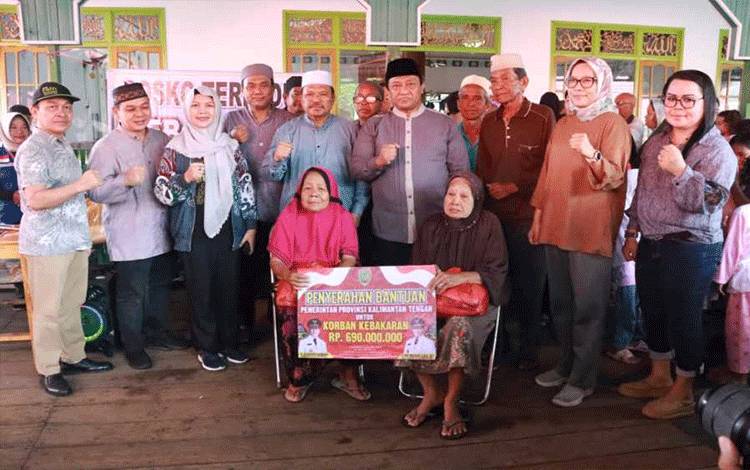Korban Kebakaran Flamboyan Bawah Dapat Bantuan Pemprov Kalteng