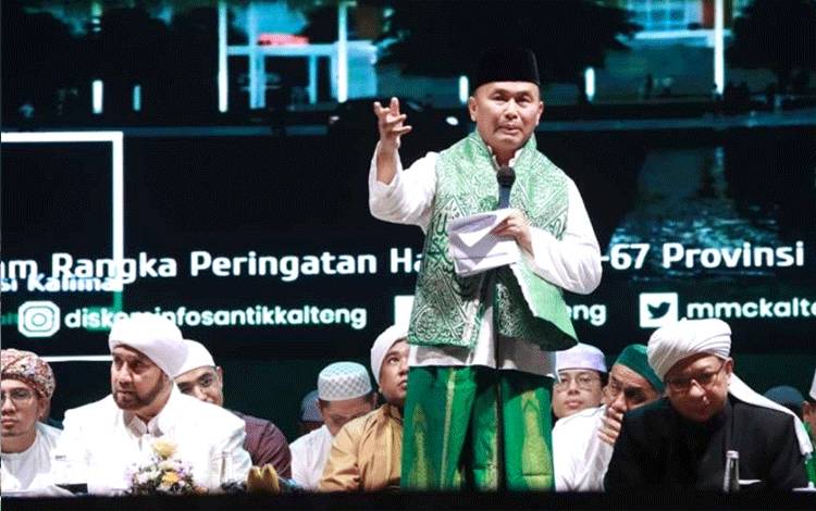 Gubernur Kalteng Harap Kalteng Bersholawat Perkuat Silaturahmi