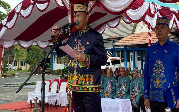 Pemkab Kapuas Upacara Peringati Hari Jadi ke 67 Provinsi Kalteng