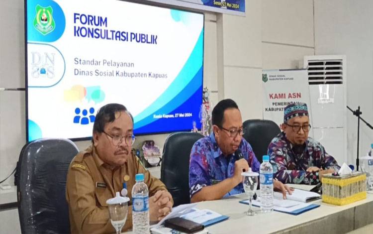 Dinsos Kapuas Gelar Forum Konsultasi Publik Terkait Standar Pelayanan