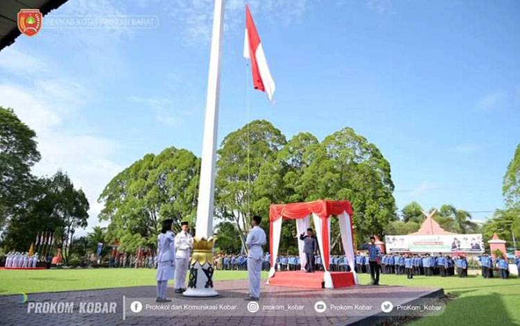 Pemkab Kobar Gelar Upacara Peringatan Hari Jadi Provinsi Kalteng ke 67