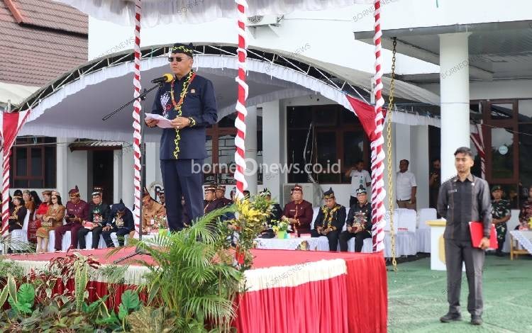 Sekda Jadi Inspektur Upacara Hari Jadi ke 67 Kalteng di Gunung Mas