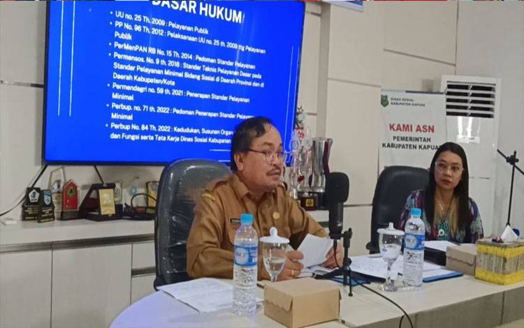 Ini Tujuan Digelarnya Forum Konsultasi Publik Standar Pelayanan di Dinsos Kapuas
