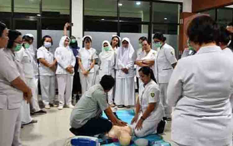 RSUD Doris Sylvanus Berikan Pelatihan Bantuan Hidup Dasar ?