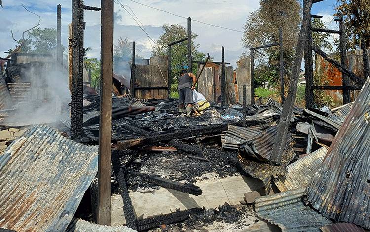 Barak 5 Pintu yang Terbakar di Sampit Milik Yayasan Panti Asuhan Aninda Qolbu