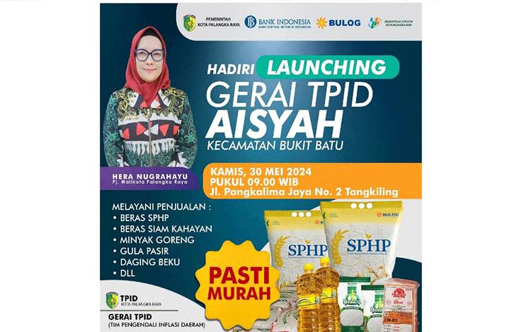 Pemko Palangka Raya Akan Luncurkan Gerai TPID di Tangkiling