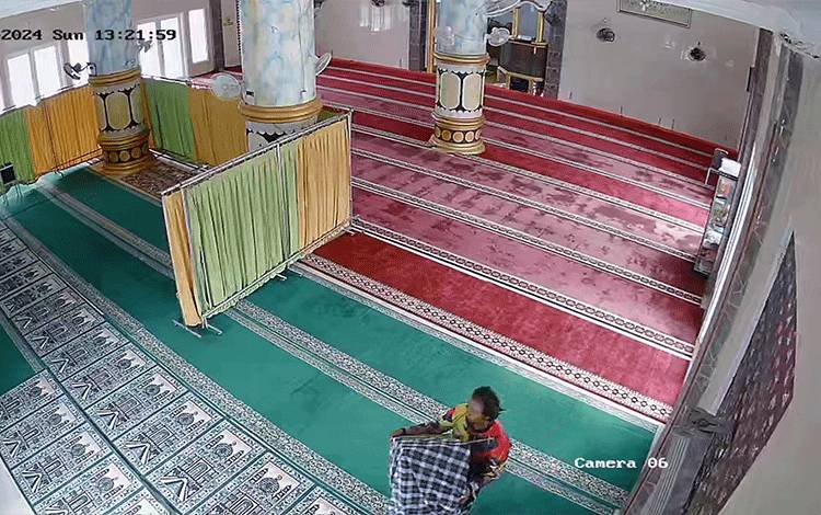 Sudah 2 Kali Masjid Jami Nurul Jannah Pangkalan Bun Jadi Sasaran Maling Kotak Amal
