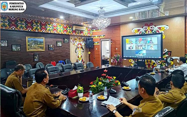 Pemkab Murung Raya Ikuti Rakor Pengendalian Inflasi dengan Pusat