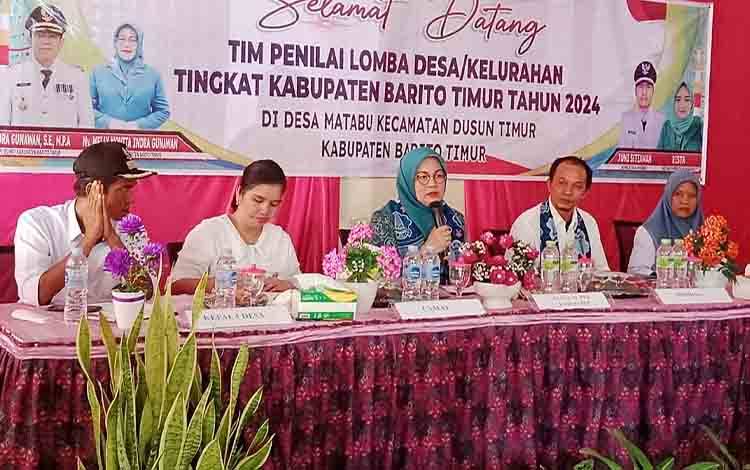 Melly Novita Pimpin Penilaian Lomba Desa Kabupaten Barito Timur