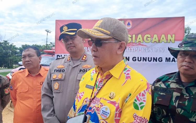 Sekda Gunung Mas Hadiri Apel Kesiapsiagaan Bencana