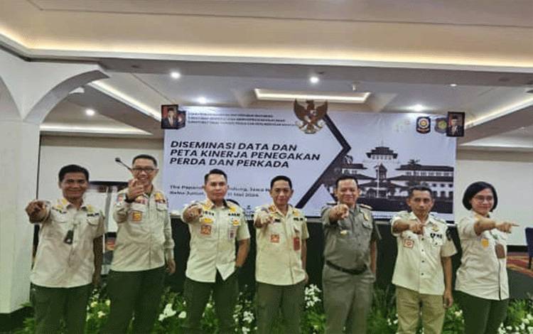 Kasat Pol PP Seruyan Ikuti Diseminasi Data dan Peta Penegakan Perda dan Perkada