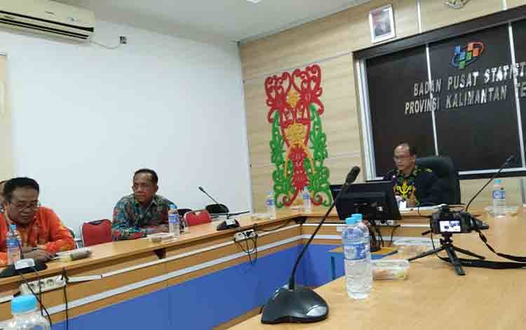 Kepala Badan Pusat Statistik atau BPS Provinsi Kalteng, Eko Marsoro.(FOTO: TESTI PRISCILLA)