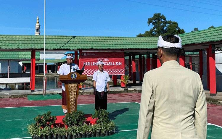 Rutan Kapuas Gelar Upacara Peringatan Hari Lahir Pancasila