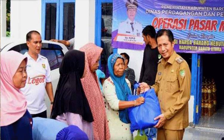 Pemkab Barito Utara Gelar Operasi Pasar Murah di Teweh Timur dan Gunung Purei
