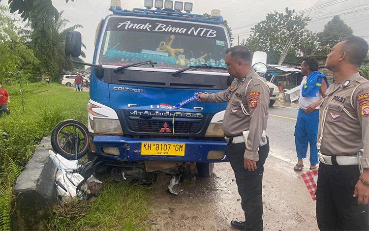 Kecelakaan Maut di Pangkalan Bun, Motor Vs Truk Tangki Satu Orang Meniggal Dunia