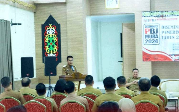 Pj Bupati Murung Raya: Pembangunan Tidak Terlepas dari Pengadaan Barang dan Jasa