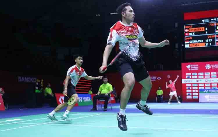 Sabar/Reza Susul Bagas/Fikri ke Perempat Final Indonesia Open 2024