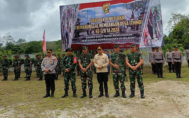 TMMD ke-120 Kodim 1015 Sampit di Kotim Resmi Ditutup