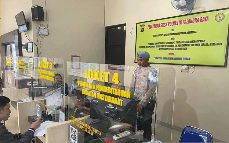 Propam Polresta Palangka Raya Awasi Pelaksanaan Pelayanan Publik