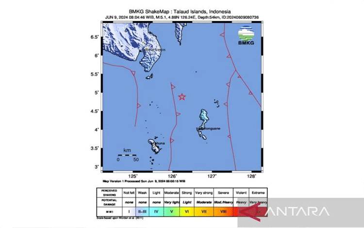 Gempa 5,1 Magnitudo Guncang Karatung - Manado pada Minggu Pagi