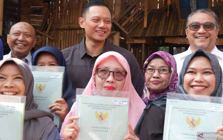 AHY Sebut Nilai Tambah PTSL 100 Hari Terakhir Capai Rp250 Triliun