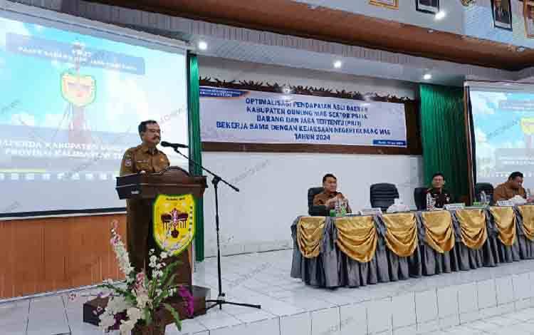 Pj Bupati Gunung Mas Dorong Semua Pihak Optimalisasi Penerimaan Daerah