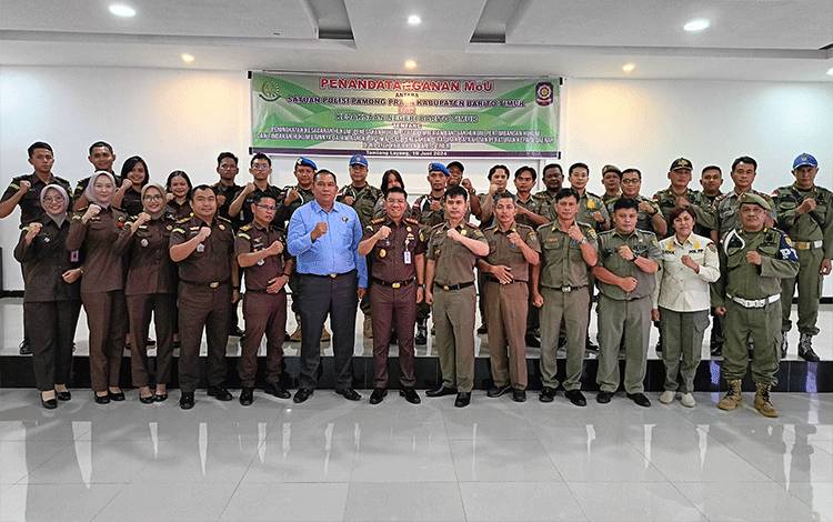 Satpol PP dan Kejaksaan Negeri Barito Timur Teken MoU Pendampingan Hukum Penegakan Perda?
