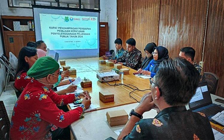 Pemkab Kapuas Rapat Pendampingan Persiapan Penilaian Kepatuhan Penyelenggaraan Pelayanan Publik