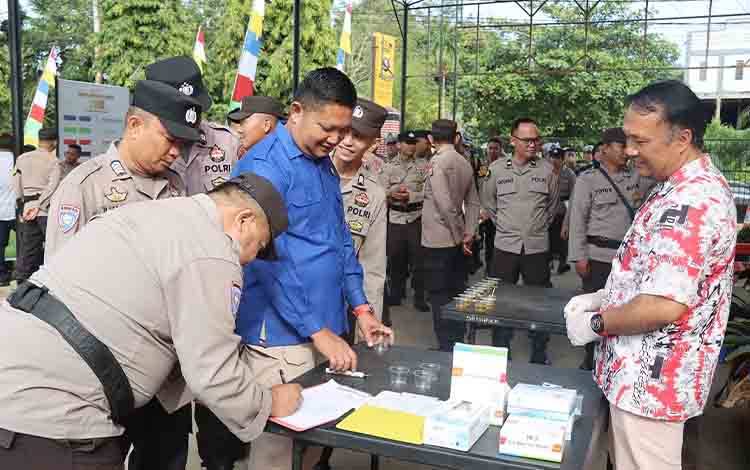 Polres Barito Timur Mendadak Adakan Tes Urine Internal