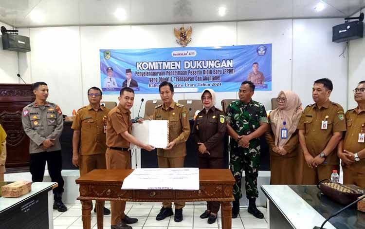 Pemkab Barito Utara Tandatangani MoU Komitmen PPDB 2024