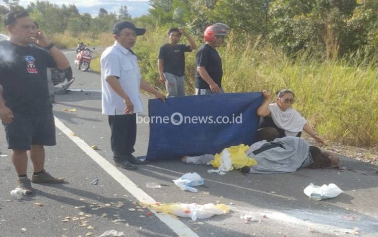 Tabrakan Motor dengan Mobil di Kamipang Katingan Tewaskan 1 Orang