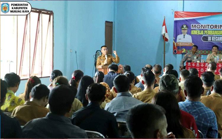 Pj Bupati Murung Raya Monev Kinerja Pembangunan di Sumber Barito dan Permata Intan