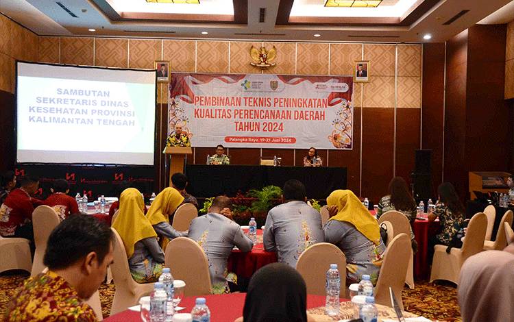 Bimtek Peningkatan Kualitas Perencanaan Daerah tahun 2024?Di Swiss-Belhotel Palangka Raya, Kamis, 20 Juni 2024. (FOTO:GRY)