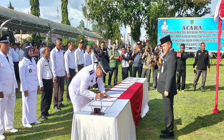 Masa Jabatan 79 Kades dan 86 BPD di Barito Selatan Diperpanjang