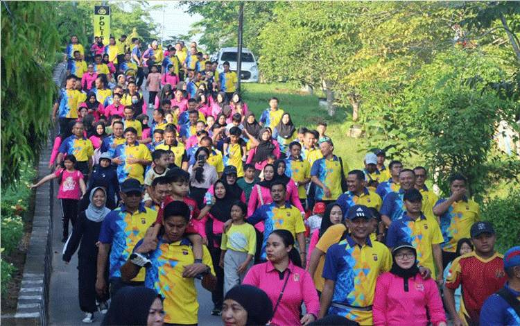 Cara Polres Lamandau Promosikan Kesehatan dalam Sambut Hari Bhayangkara ke-78